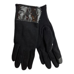 Black Fleece Lined Gloves Size M